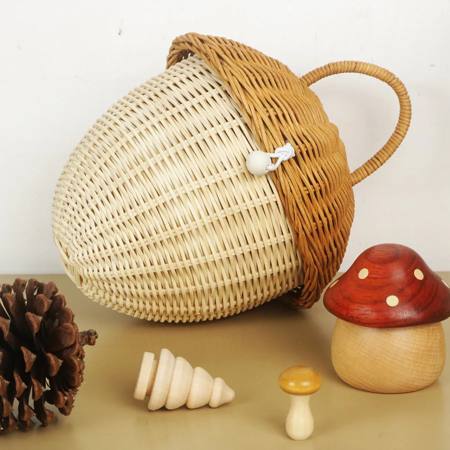 Outdoor Picnic Baskets Mushroo - огляд і ціна Rattan Plant Basket