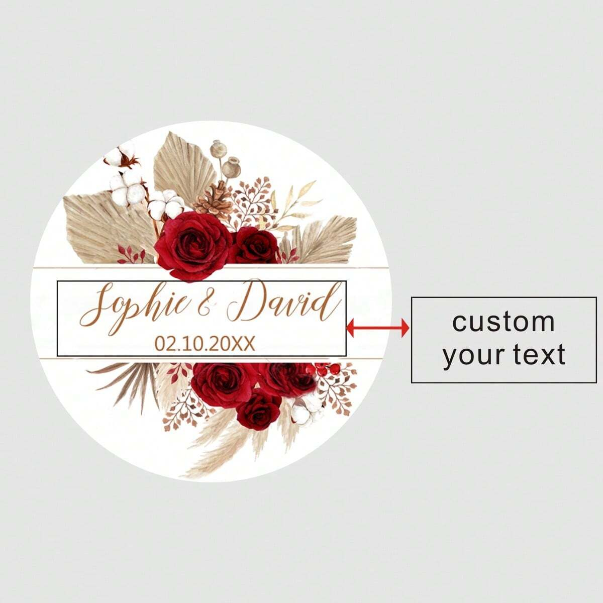 Pampas Grass Wedding Sticker L - огляд і ціна Pampas Grass Decor