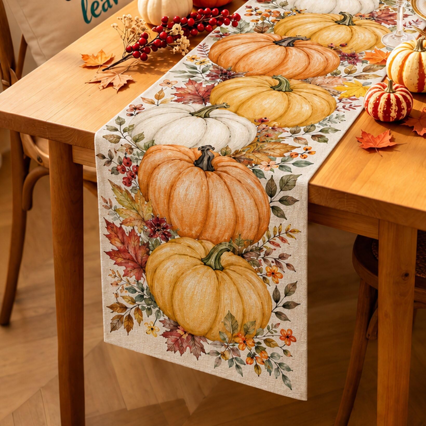 Halloween Table Runner Vintage - огляд і ціна Linen Table Runner
