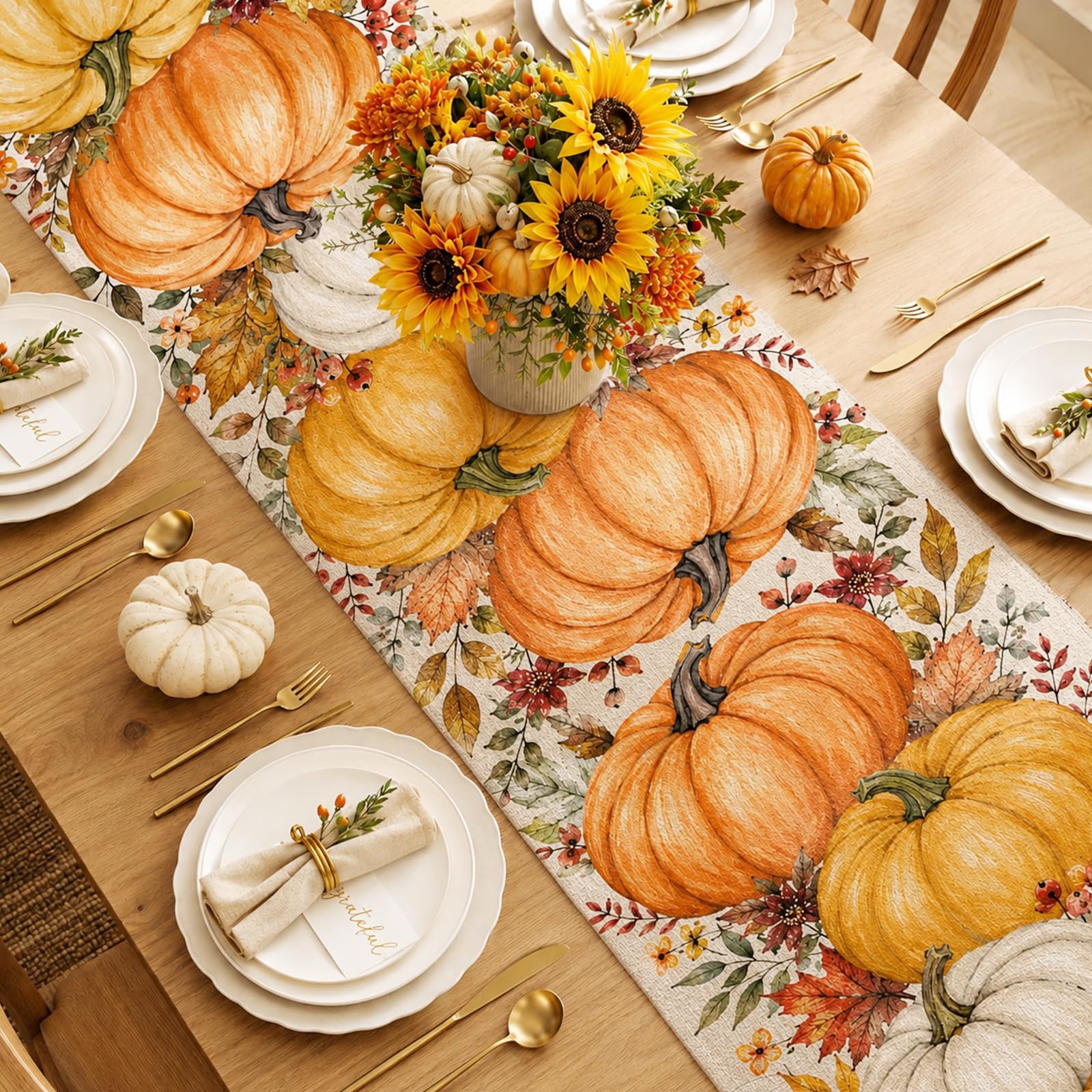 Halloween Table Runner Vintage - огляд і ціна Linen Table Runner