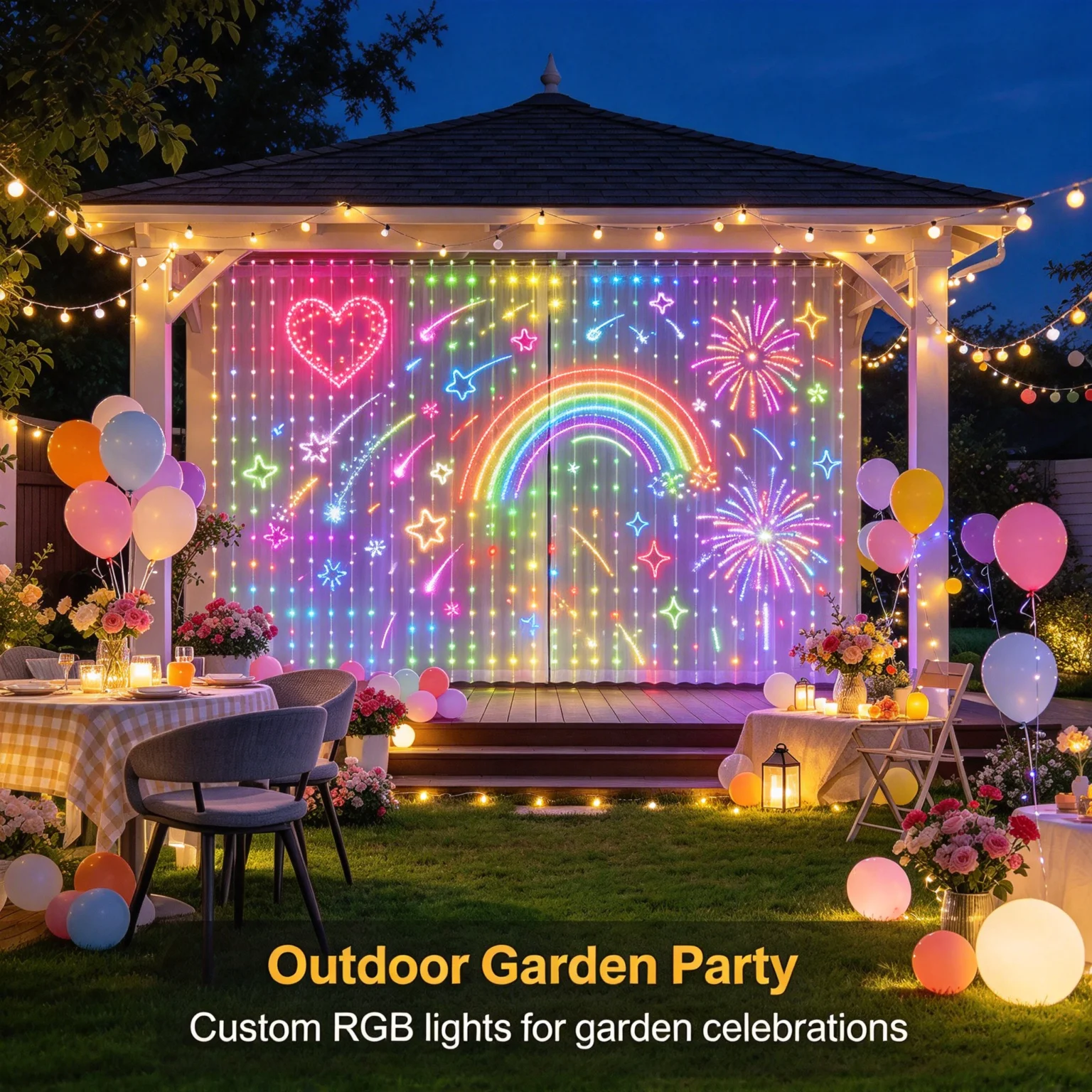 Smart LED Curtain String Light - огляд і ціна Home Decor Free App