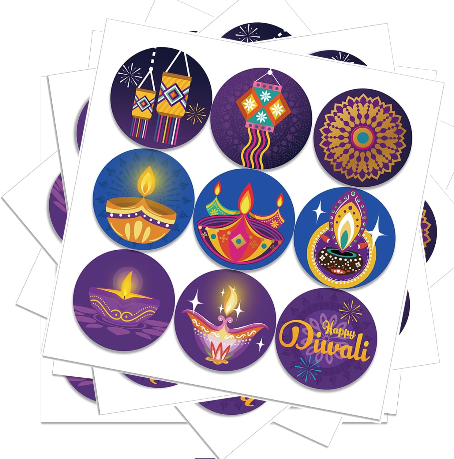 Happy Diwali stickers Indian F - огляд і ціна Home Decor Indonesia