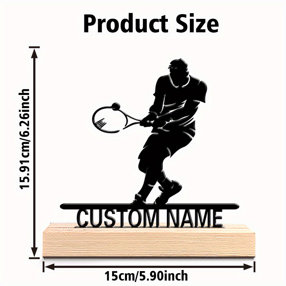 Personalized Tennis Player Met - огляд і ціна Home Decor Theme