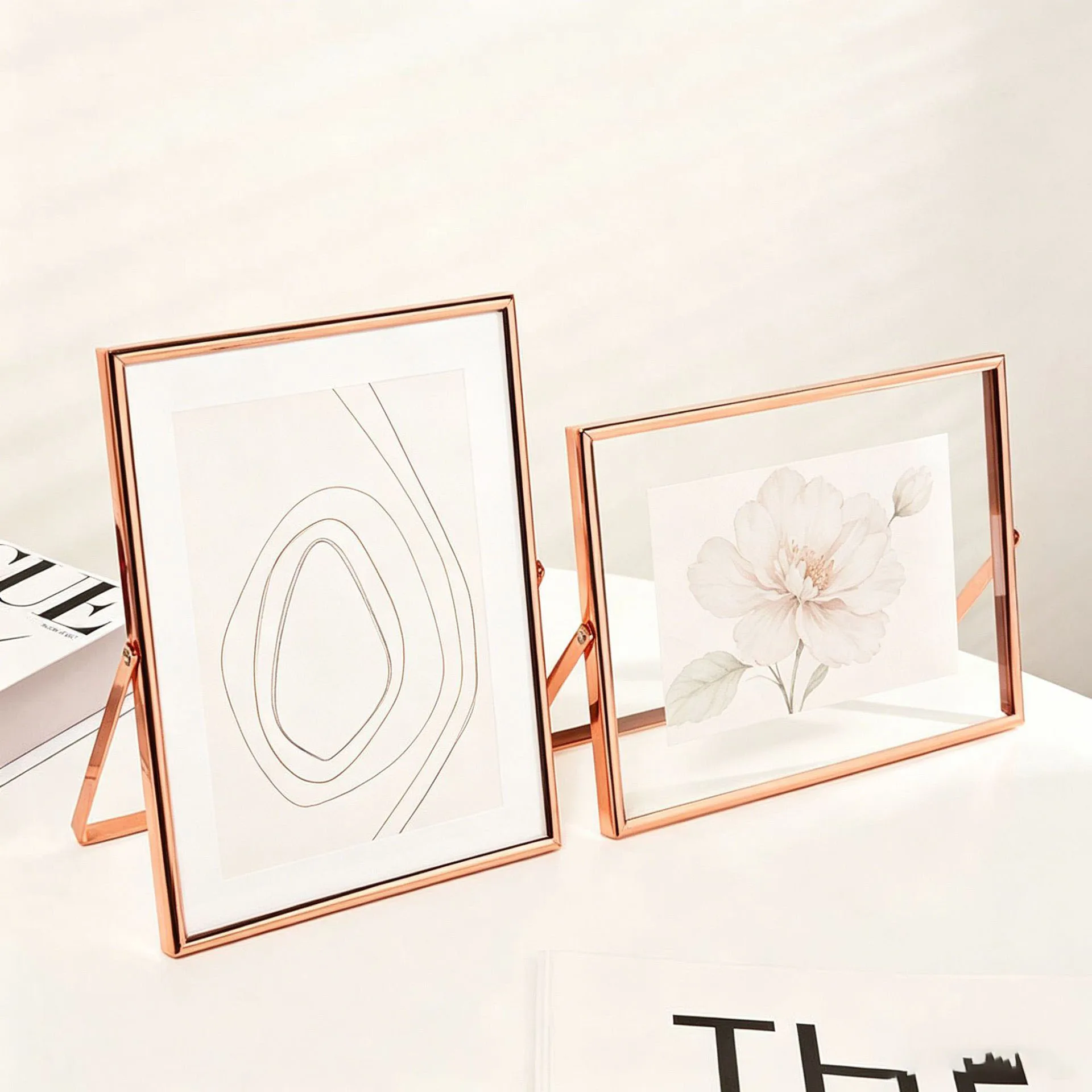 Double Sided Transparent Glass - огляд і ціна Bamboo Photo Frame