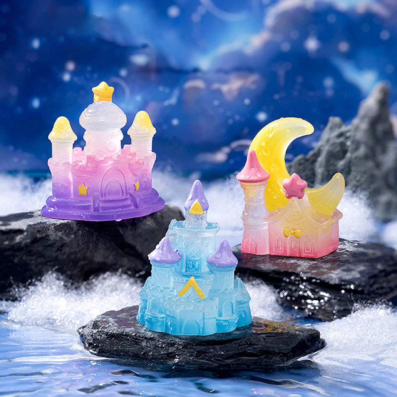 1Pcs Luminous Mini Castle Micr - огляд і ціна Home Decor Za